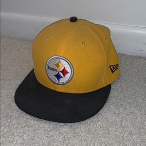 New Era 59Fifty Steelers Flat Bill Hat
